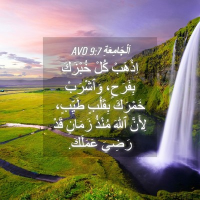 Picture 04 - اَلْجَامِعَةِ 9:7 AVD - اِذْهَبْ كُلْ خُبْزَكَ - Bible Verse Picture
