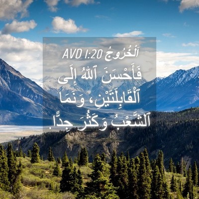 Picture 04 - اَلْخُرُوجُ 1:20 AVD - فَأَحْسَنَ ٱللهُ إِلَى - Bible Verse Picture