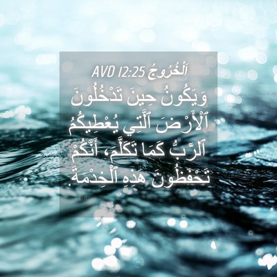 Picture 04 - اَلْخُرُوجُ 12:25 AVD - وَيَكُونُ حِينَ - Bible Verse Picture