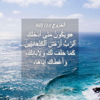 Picture 04 - اَلْخُرُوجُ 13:11 AVD - «وَيَكُونُ مَتَى - Bible Verse Picture