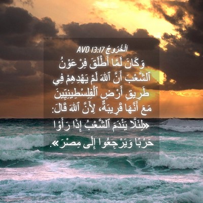 Picture 04 - اَلْخُرُوجُ 13:17 AVD - وَكَانَ لَمَّا أَطْلَقَ - Bible Verse Picture