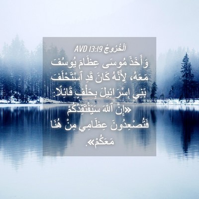 Picture 04 - اَلْخُرُوجُ 13:19 AVD - وَأَخَذَ مُوسَى عِظَامَ - Bible Verse Picture