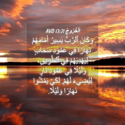 Picture 04 - اَلْخُرُوجُ 13:21 AVD - وَكَانَ ٱلرَّبُّ يَسِيرُ - Bible Verse Picture