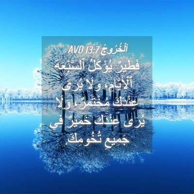 Picture 04 - اَلْخُرُوجُ 13:7 AVD - فَطِيرٌ يُؤْكَلُ - Bible Verse Picture