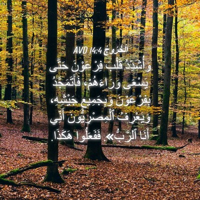 Picture 04 - اَلْخُرُوجُ 14:4 AVD - وَأُشَدِّدُ قَلْبَ - Bible Verse Picture
