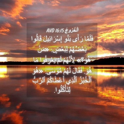 Picture 04 - اَلْخُرُوجُ 16:15 AVD - فَلَمَّا رَأَى بَنُو - Bible Verse Picture