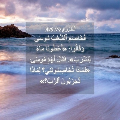 Picture 04 - اَلْخُرُوجُ 17:2 AVD - فَخَاصَمَ ٱلشَّعْبُ - Bible Verse Picture