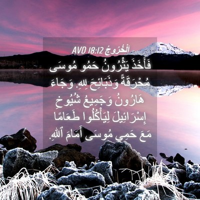 Picture 04 - اَلْخُرُوجُ 18:12 AVD - فَأَخَذَ يَثْرُونُ حَمُو - Bible Verse Picture