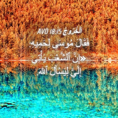 Picture 04 - اَلْخُرُوجُ 18:15 AVD - فَقَالَ مُوسَى لِحَمِيهِ: - Bible Verse Picture