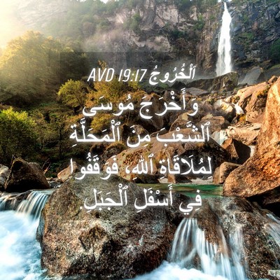 Picture 04 - اَلْخُرُوجُ 19:17 AVD - وَأَخْرَجَ مُوسَى - Bible Verse Picture