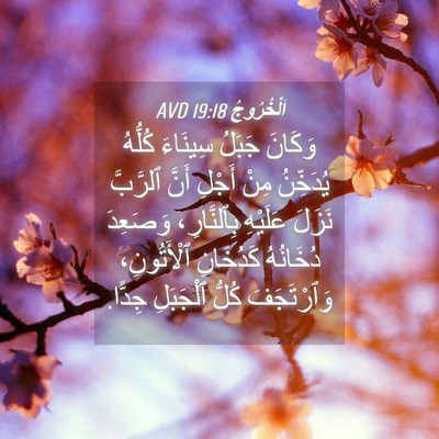 Picture 04 - اَلْخُرُوجُ 19:18 AVD - وَكَانَ جَبَلُ سِينَاءَ - Bible Verse Picture