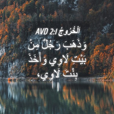 Picture 04 - اَلْخُرُوجُ 2:1 AVD - وَذَهَبَ رَجُلٌ مِنْ - Bible Verse Picture