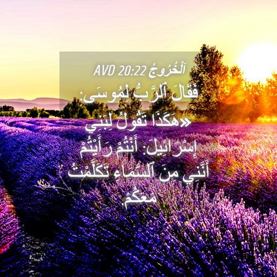 Picture 04 - اَلْخُرُوجُ 20:22 AVD - فَقَالَ ٱلرَّبُّ لِمُوسَى: - Bible Verse Picture