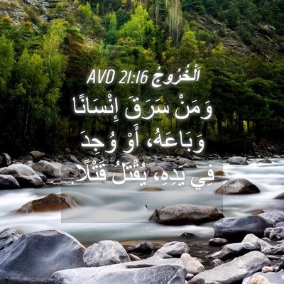Picture 04 - اَلْخُرُوجُ 21:16 AVD - وَمَنْ سَرَقَ إِنْسَانًا - Bible Verse Picture