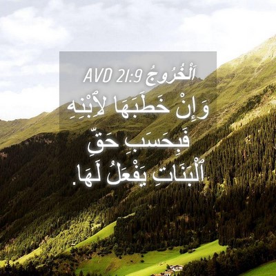 Picture 04 - اَلْخُرُوجُ 21:9 AVD - وَإِنْ خَطَبَهَا - Bible Verse Picture
