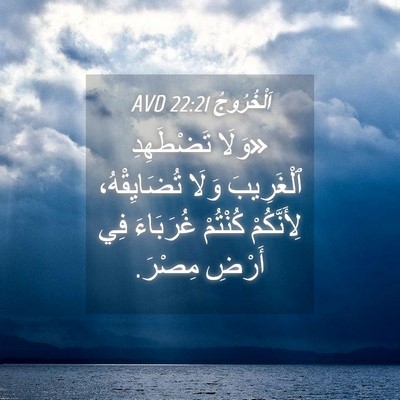 Picture 04 - اَلْخُرُوجُ 22:21 AVD - «وَلَا تَضْطَهِدِ - Bible Verse Picture