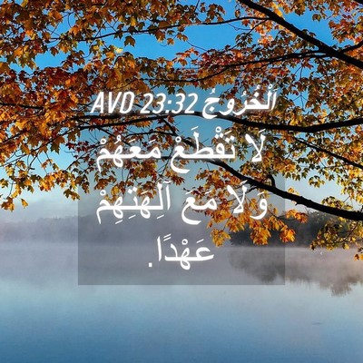 Picture 04 - اَلْخُرُوجُ 23:32 AVD - لَا تَقْطَعْ مَعَهُمْ - Bible Verse Picture