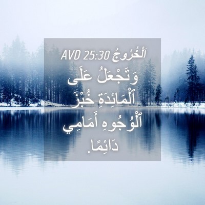 Picture 04 - اَلْخُرُوجُ 25:30 AVD - وَتَجْعَلُ عَلَى - Bible Verse Picture