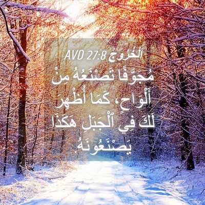 Picture 04 - اَلْخُرُوجُ 27:8 AVD - مُجَوَّفًا تَصْنَعُهُ - Bible Verse Picture