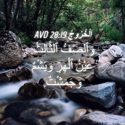 Picture 04 - اَلْخُرُوجُ 28:19 AVD - وَٱلصَّفُّ ٱلثَّالِثُ: - Bible Verse Picture
