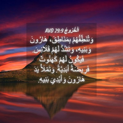 Picture 04 - اَلْخُرُوجُ 29:9 AVD - وَتُنَطِّقُهُمْ - Bible Verse Picture