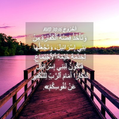 Picture 04 - اَلْخُرُوجُ 30:16 AVD - وَتَأْخُذُ فِضَّةَ - Bible Verse Picture