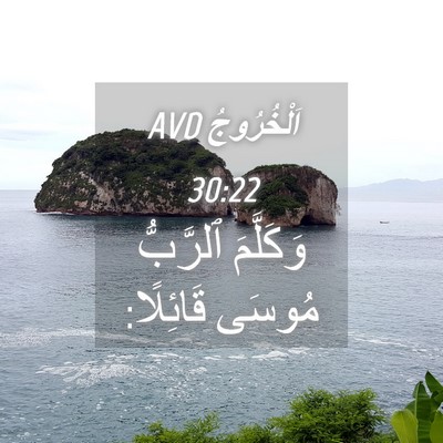 Picture 04 - اَلْخُرُوجُ 30:22 AVD - وَكَلَّمَ ٱلرَّبُّ مُوسَى - Bible Verse Picture