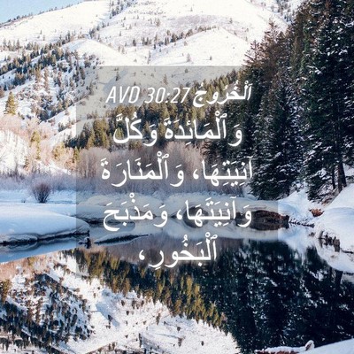 Picture 04 - اَلْخُرُوجُ 30:27 AVD - وَٱلْمَائِدَةَ وَكُلَّ - Bible Verse Picture