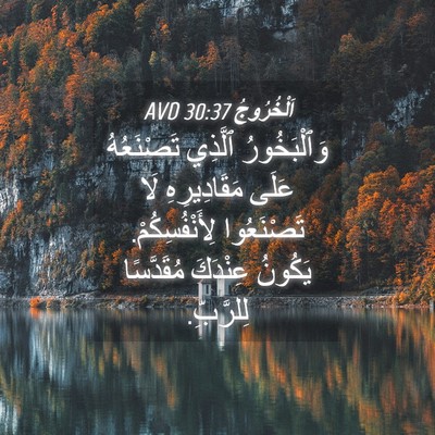 Picture 04 - اَلْخُرُوجُ 30:37 AVD - وَٱلْبَخُورُ ٱلَّذِي - Bible Verse Picture