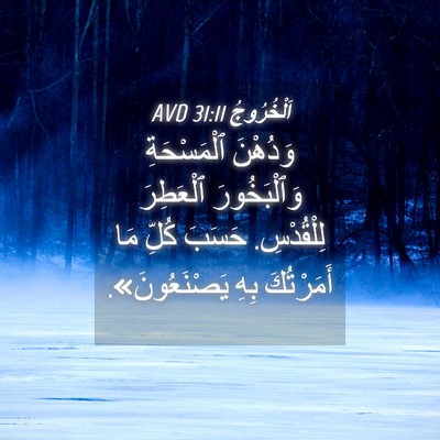 Picture 04 - اَلْخُرُوجُ 31:11 AVD - وَدُهْنَ ٱلْمَسْحَةِ - Bible Verse Picture
