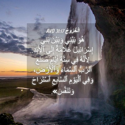 Picture 04 - اَلْخُرُوجُ 31:17 AVD - هُوَ بَيْنِي وَبَيْنَ - Bible Verse Picture