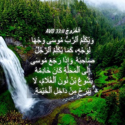 Picture 04 - اَلْخُرُوجُ 33:11 AVD - وَيُكَلِّمُ ٱلرَّبُّ - Bible Verse Picture