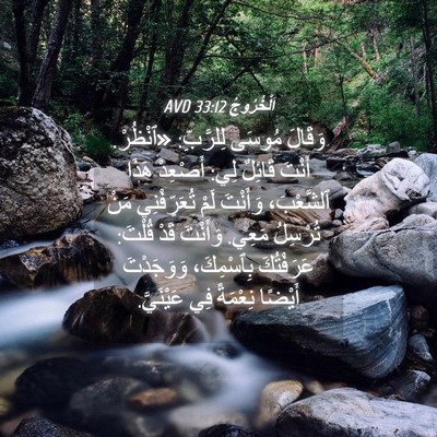 Picture 04 - اَلْخُرُوجُ 33:12 AVD - وَقَالَ مُوسَى لِلرَّبِّ: - Bible Verse Picture