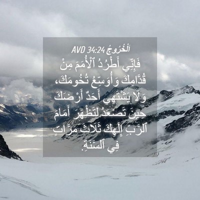 Picture 04 - اَلْخُرُوجُ 34:24 AVD - فَإِنِّي أَطْرُدُ - Bible Verse Picture
