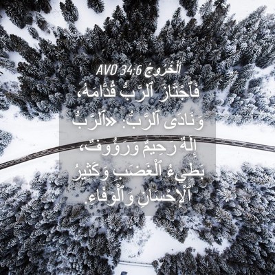 Picture 04 - اَلْخُرُوجُ 34:6 AVD - فَٱجْتَازَ ٱلرَّبُّ - Bible Verse Picture