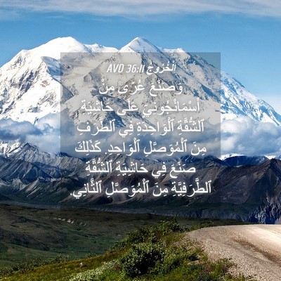 Picture 04 - اَلْخُرُوجُ 36:11 AVD - وَصَنَعَ عُرًى مِنْ - Bible Verse Picture