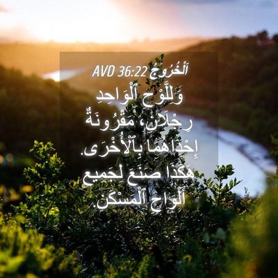 Picture 04 - اَلْخُرُوجُ 36:22 AVD - وَلِلَّوْحِ ٱلْوَاحِدِ - Bible Verse Picture
