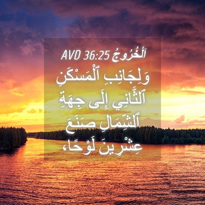 Picture 04 - اَلْخُرُوجُ 36:25 AVD - وَلِجَانِبِ ٱلْمَسْكَنِ - Bible Verse Picture