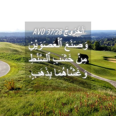 Picture 04 - اَلْخُرُوجُ 37:28 AVD - وَصَنَعَ ٱلْعَصَوَيْنِ - Bible Verse Picture