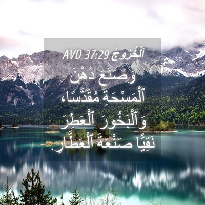 Picture 04 - اَلْخُرُوجُ 37:29 AVD - وَصَنَعَ دُهْنَ - Bible Verse Picture