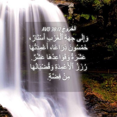 Picture 04 - اَلْخُرُوجُ 38:12 AVD - وَإِلَى جِهَةِ ٱلْغَرْبِ - Bible Verse Picture