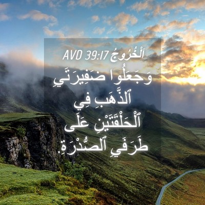Picture 04 - اَلْخُرُوجُ 39:17 AVD - وَجَعَلُوا ضَفِيرَتَيِ - Bible Verse Picture