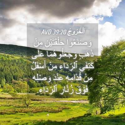 Picture 04 - اَلْخُرُوجُ 39:20 AVD - وَصَنَعُوا حَلْقَتَيْنِ - Bible Verse Picture
