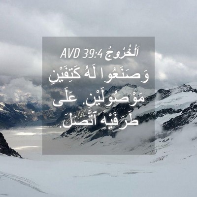 Picture 04 - اَلْخُرُوجُ 39:4 AVD - وَصَنَعُوا لَهُ - Bible Verse Picture