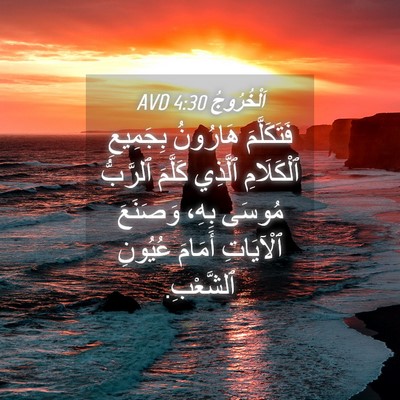 Picture 04 - اَلْخُرُوجُ 4:30 AVD - فَتَكَلَّمَ هَارُونُ - Bible Verse Picture