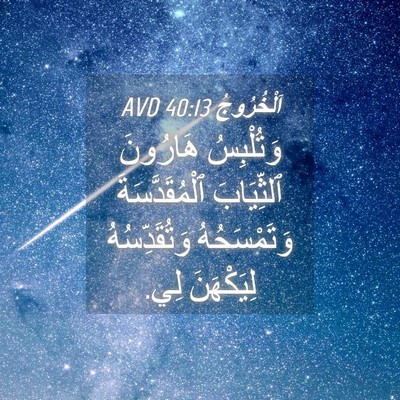 Picture 04 - اَلْخُرُوجُ 40:13 AVD - وَتُلْبِسُ هَارُونَ - Bible Verse Picture