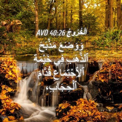 Picture 04 - اَلْخُرُوجُ 40:26 AVD - وَوَضَعَ مَذْبَحَ - Bible Verse Picture