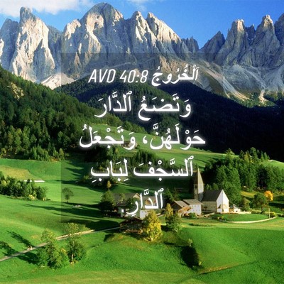 Picture 04 - اَلْخُرُوجُ 40:8 AVD - وَتَضَعُ ٱلدَّارَ - Bible Verse Picture