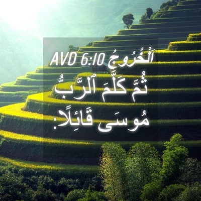 Picture 04 - اَلْخُرُوجُ 6:10 AVD - ثُمَّ كَلَّمَ ٱلرَّبُّ - Bible Verse Picture