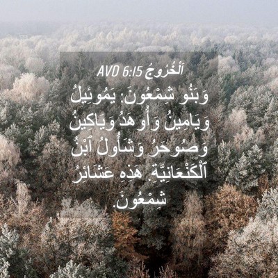 Picture 04 - اَلْخُرُوجُ 6:15 AVD - وَبَنُو شِمْعُونَ: - Bible Verse Picture